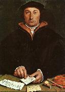 Hans Holbein Portrait of Dirck Tybis oil